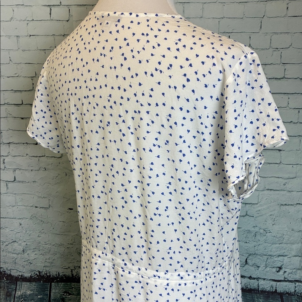 Rails 'Kiki' Dress in WHITE WISTERIA L Floral Feminine Delicate Vacation Coastal - Picture 12 of 16